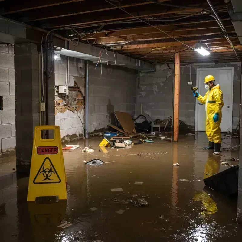 Flooded Basement Electrical Hazard in Putnam County, IL Property