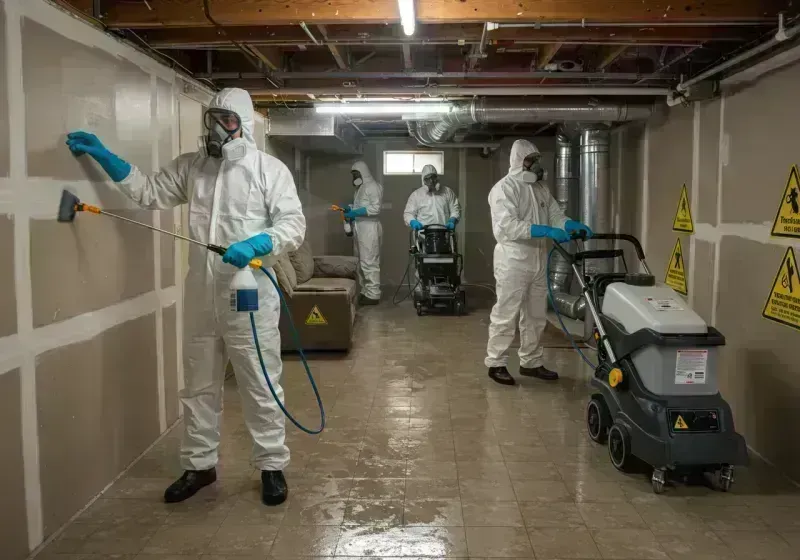 Basement Moisture Removal and Structural Drying process in Putnam County, IL